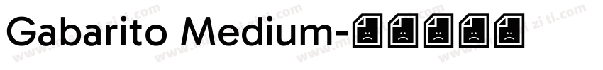 Gabarito Medium字体转换